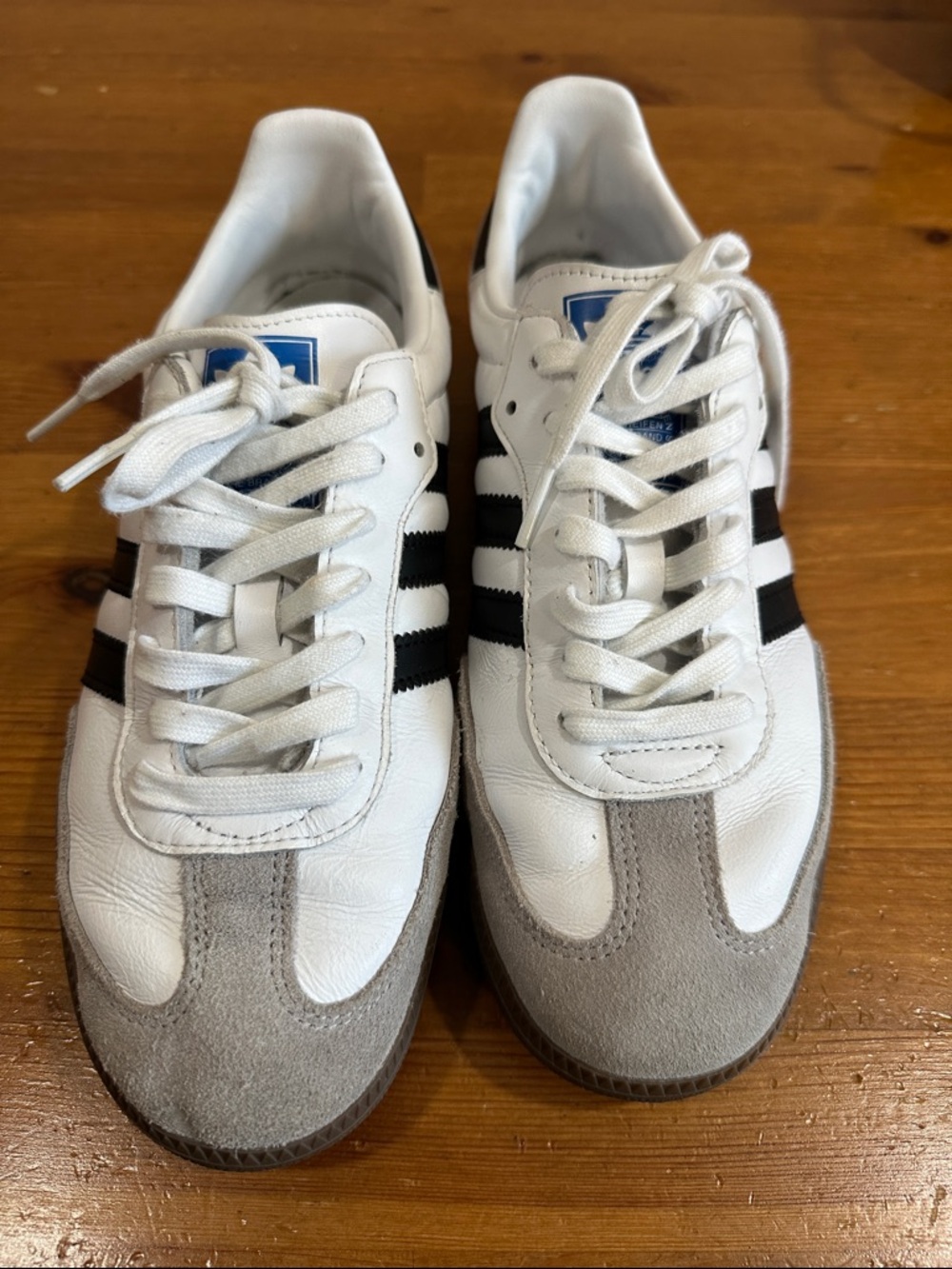 adidas samba OG White Black Gray Retro Campus-Style Sneakers